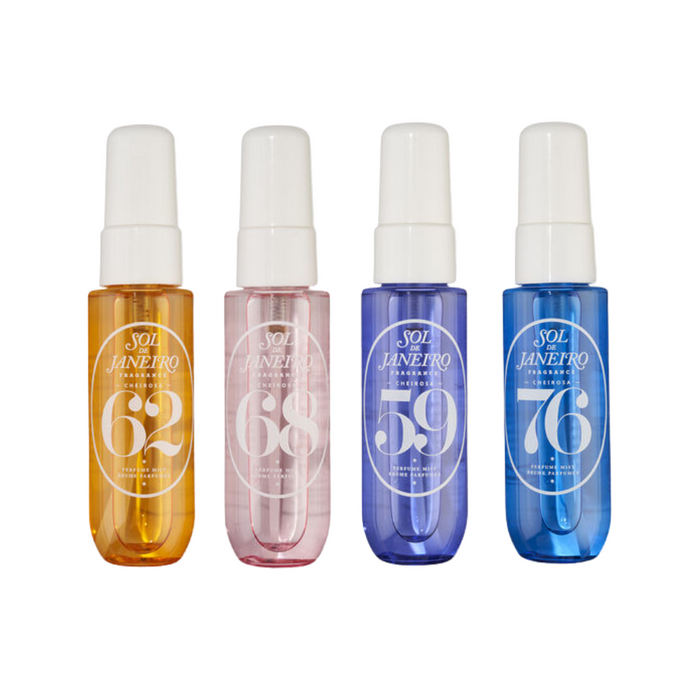 Sol De Janeiro Women's Perfume Sol De Janeiro Limited Edition Cheirosa Perfume Mist Discovery Fragrance Gift Set 4 x 30ml (62 + 68 + 59 + 76)