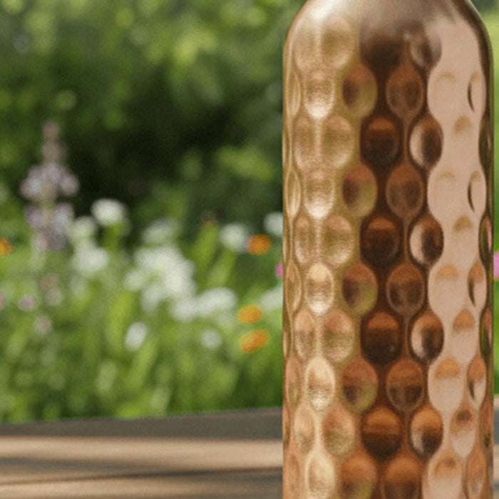 Special Edition Diamond-Cut Honeycomb Copper Water Bottle | Textured Anti-Slip Grip [ Preorder ]