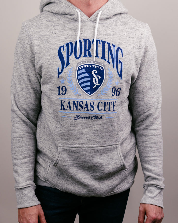 Sporting Soccer Club Athletic Grey Hoodie Front