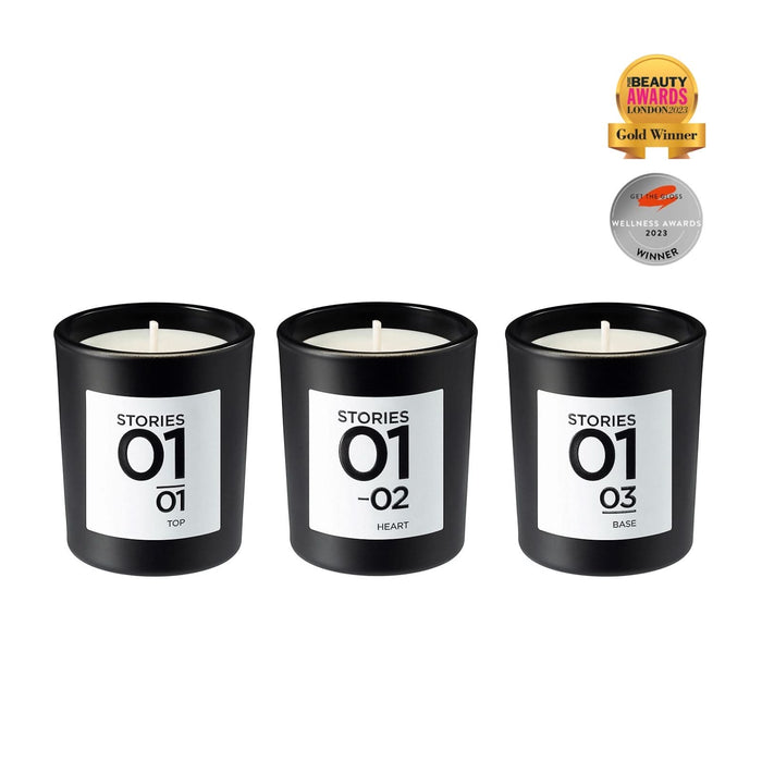 STORIES Nº.01 Bougie Parfumée, Perfumed Candle Trio