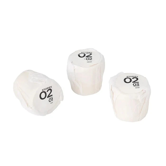 STORIES Nº.02 Bougie Parfumée, Perfumed Candle Trio Refill
