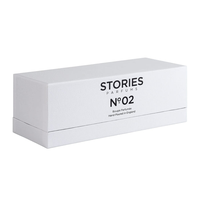 STORIES Parfums No.2 BOUGIE PARFUMÉE Front side of the Box