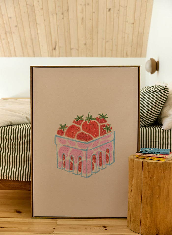 Strawberry Punnet, Canvas