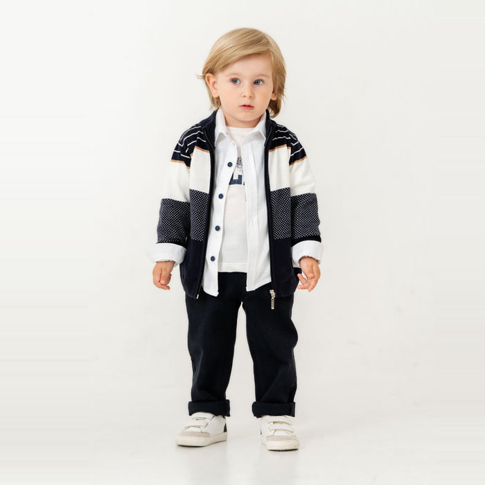 Stylish James Boys 4PC Sweater Set