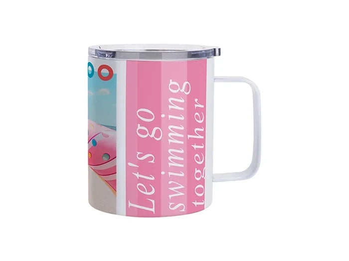 Sublimation 12oz/360ml Stainless Steel Coffee Cup (White)