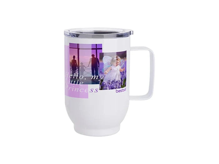 Sublimation 17oz/500ml Stainless Steel Coffee Cup (White)