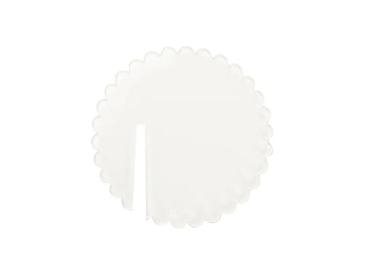 Sublimation Blanks Acrylic Drink Tags (φ5*0.4cm,Wavy Shape)