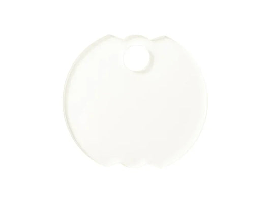 Sublimation Blanks Acrylic Name Tag (φ6.5*0.4cm,Bud Shape)