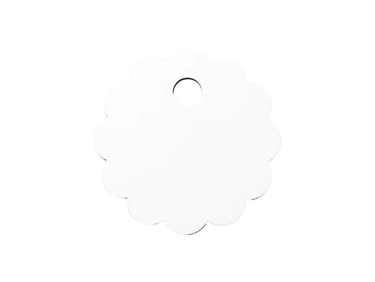 Sublimation Blanks Hardboard Name Tag (φ8*0.3cm,Lace RND Shape)