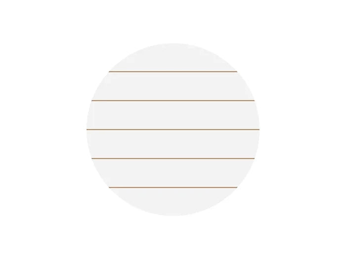 Sublimation Blanks Round MDF Sign w/ Stripes (φ30.5*1.5cm)