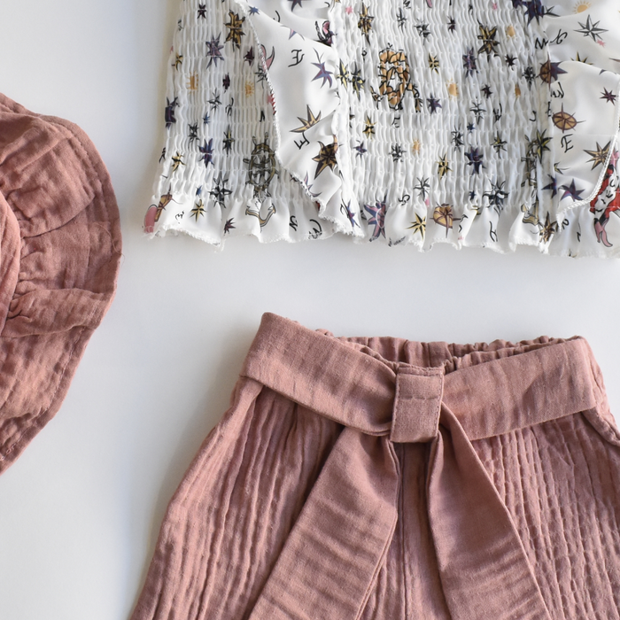 Sunshine Sparkle Girls Casual Set