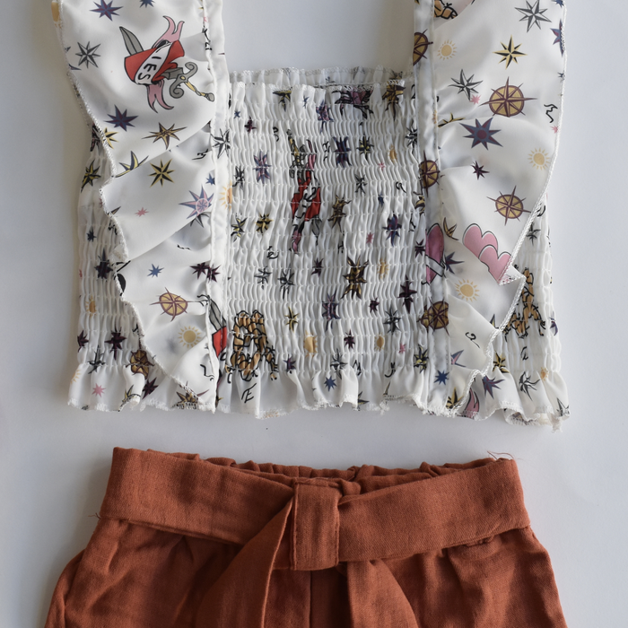 Sunshine Sparkle Girls Casual Set