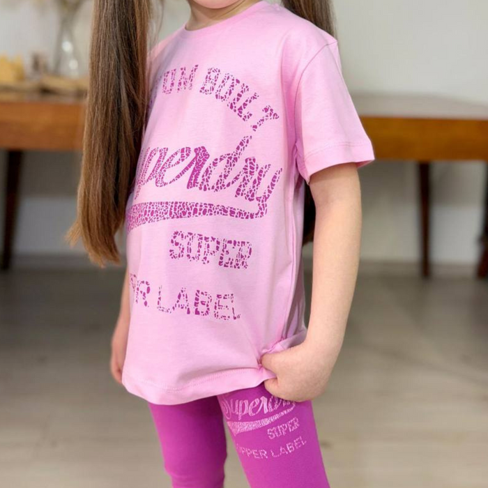 Super Dry Girls Leggings Set