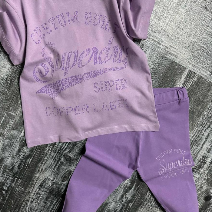 Super Dry Girls Leggings Set