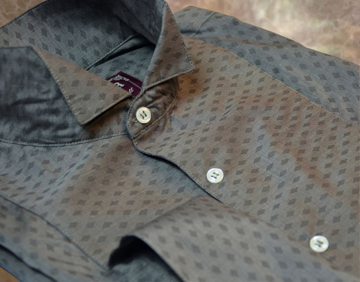 Taupe Diamond Men's Tuxedo Shirt