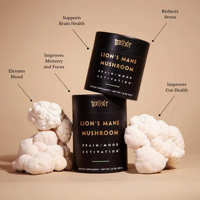 Teelixir Lion's Mane Mushroom Powder - 100g - L'Organic