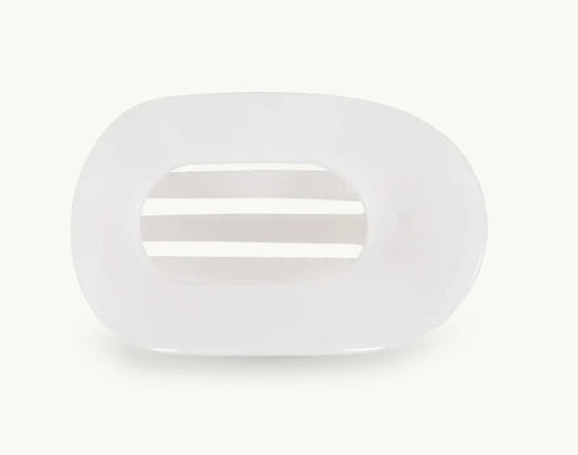 Teleties Large Flat Clip - Coconut White