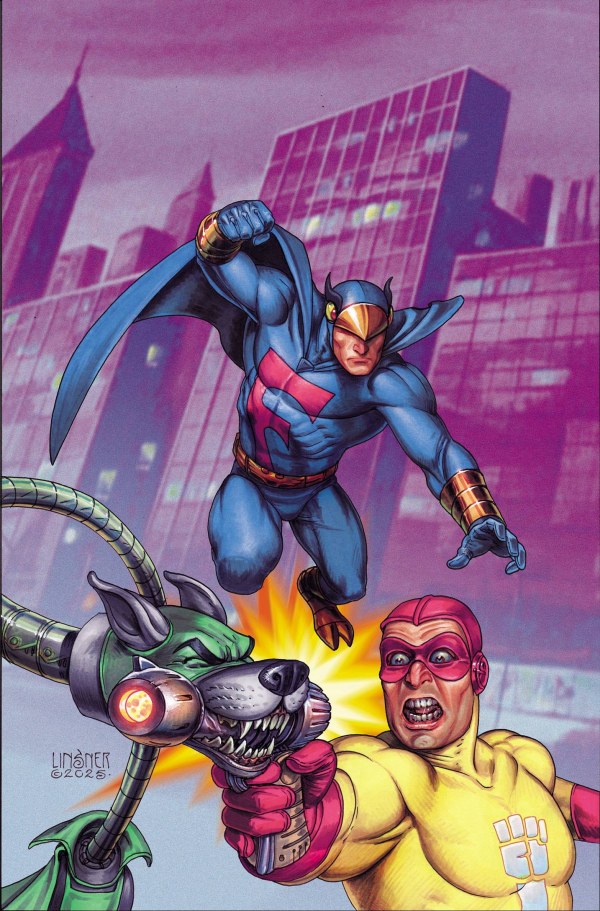 The Blue Falcon and Dynomutt #1 Cover O 1:15 Joseph Michael Linsner Virgin Variant
