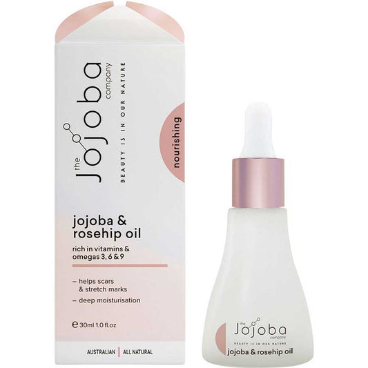 The Jojoba Company Jojoba + Rosehip Oil - 30ml - L'Organic