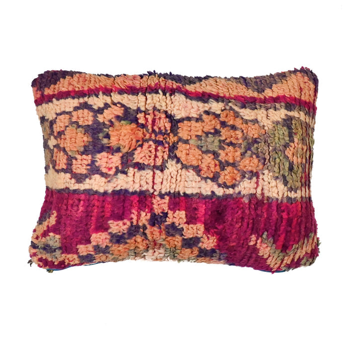 Thea III Berber Carpet Pillow made using vintage Moroccan rugs