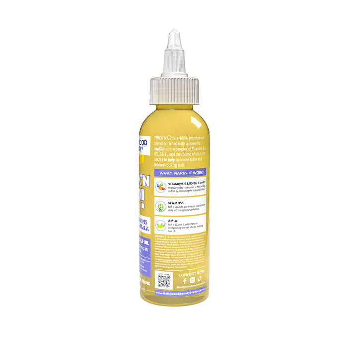 Thick'N Up! Multi-Vitamins, Sea Moss & Amla Daily Skin & Scalp Oil - 4 fl oz