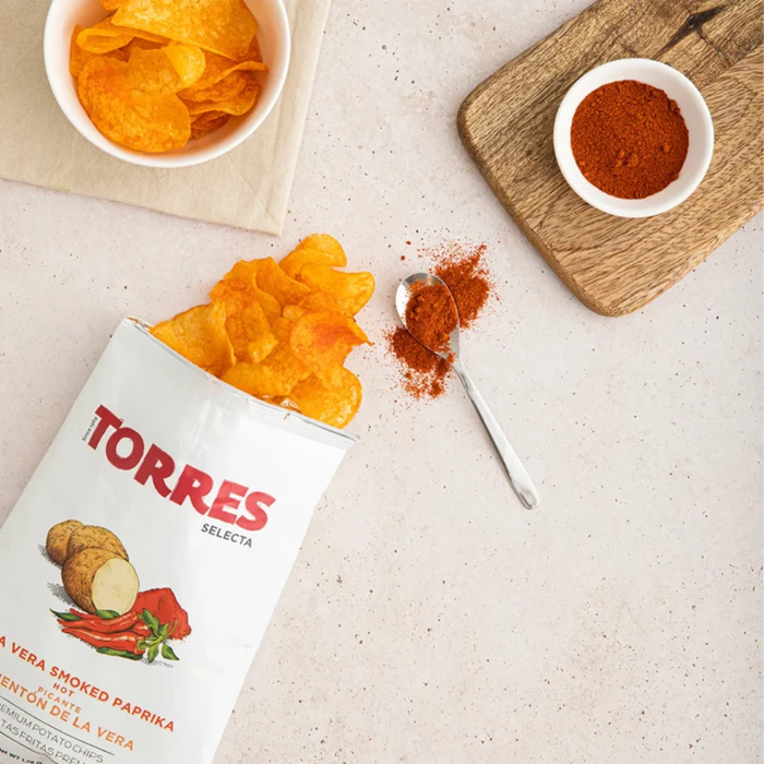 Torres Selecta De La Vera Hot Smoked Paprika Crisps 150g
