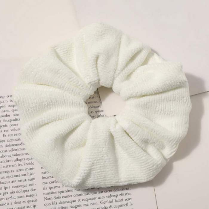 Ultra Soft Microfiber Hair Towel Scrunchies for Frizz Free, Heatless Hair Drying, Towel Scrunchies, Large Thick Ponytail Holder, Microfiber Towel Scrunchies