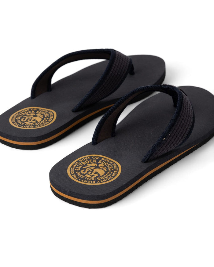 Trail Lines Mens Flip Flops in Grey