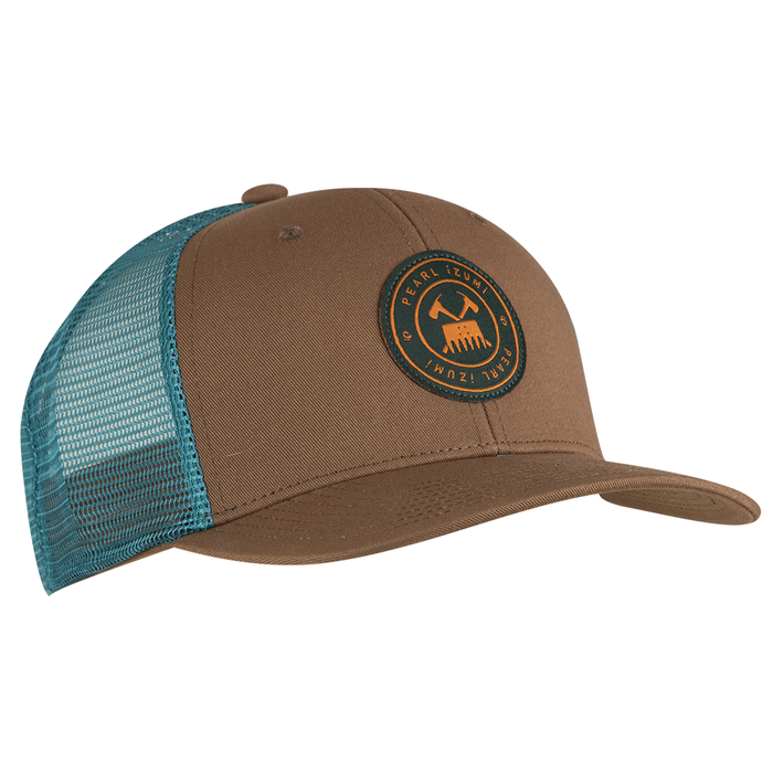 color:SADDLE/GULF TEAL TRAIL||view:SKU Image Primary||gender:Unisex||seo:Trail Trucker Hat