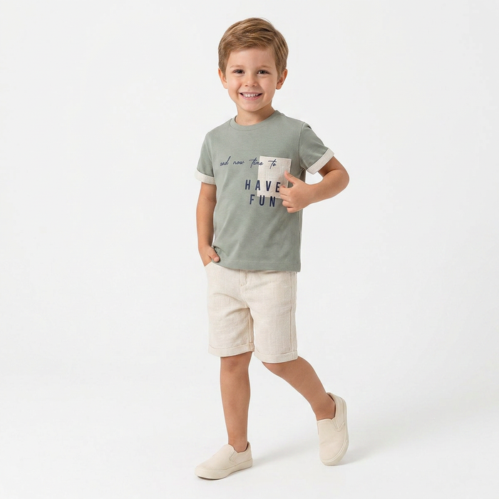 Trendy Tyler Boys Shorts Set