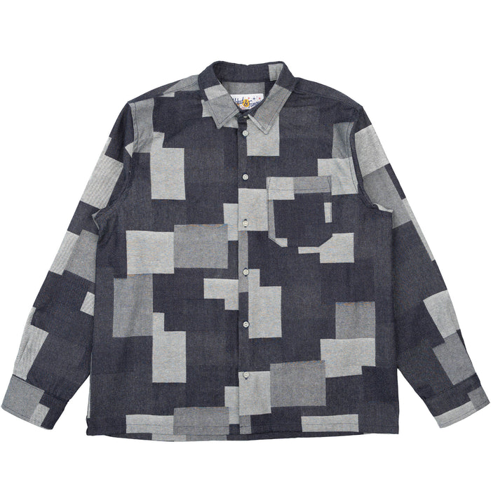 True Shirt - Jacquard Denim - Indigo by Naked & Famous Denim