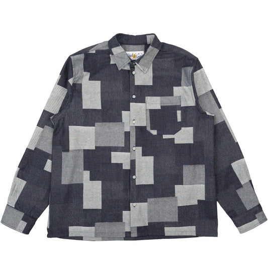 True Shirt - Jacquard Denim - Indigo by Naked & Famous Denim