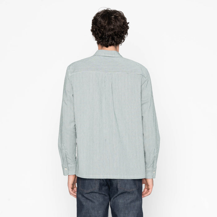 True Shirt - Organic Hickory - Green by Naked & Famous Denim