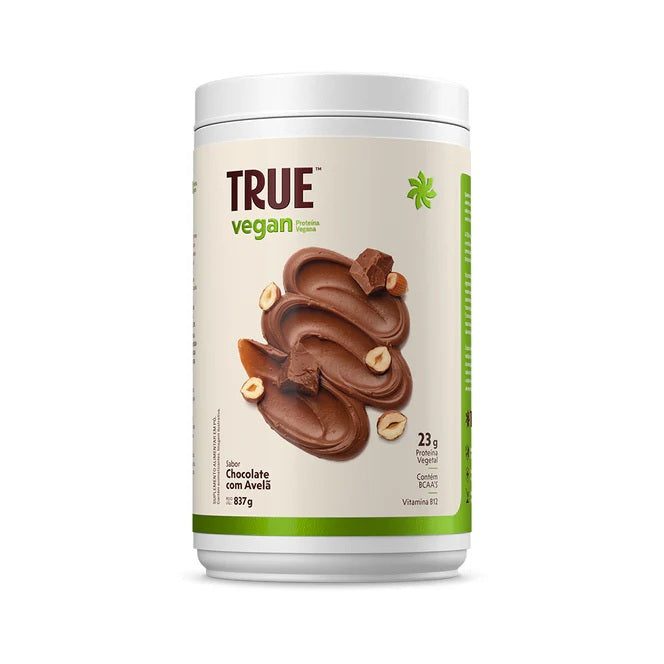 TRUE | TRUE VEGAN Sabor Chocolate com Avelã - (837 gramas)