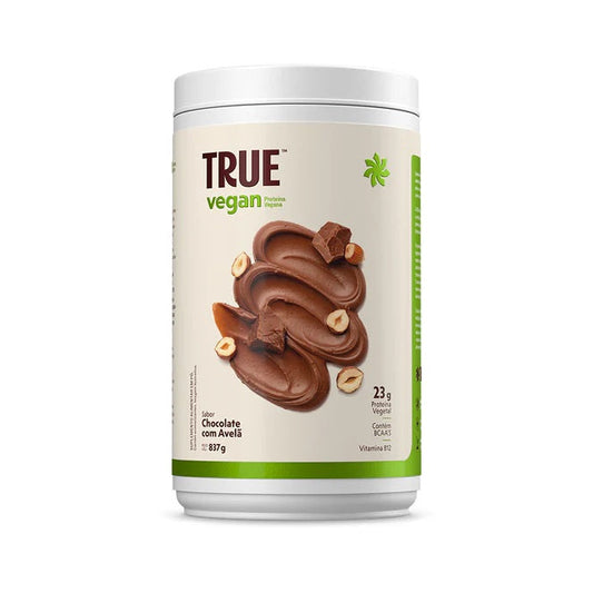 TRUE | TRUE VEGAN Sabor Chocolate com Avelã - (837 gramas)