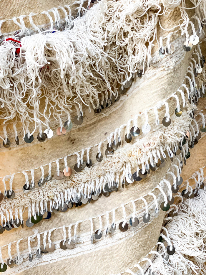 Twinkle handwoven Moroccan handira wedding blanket