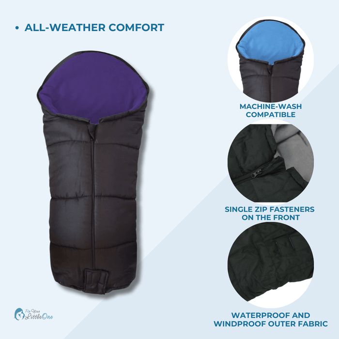 Universal Deluxe Pushchair Footmuff / Cosy Toes - Fits All Pushchairs / Prams And Buggies