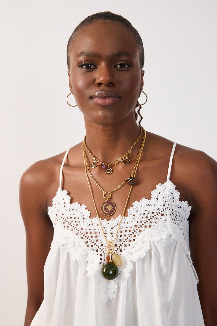 V Neck Lace Adjustable Straps Blouse_5
