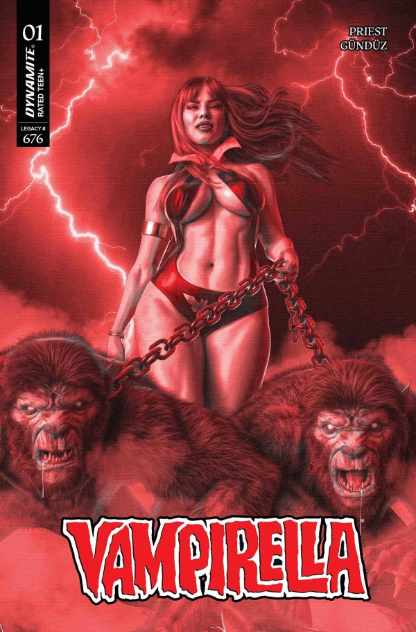 Vampirella #1 Cover ZF 1:10 Mark Spears Fiery Red Variant