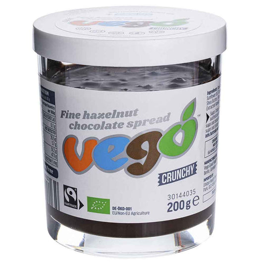 Vego Hazelnut Chocolate Spread Crunchy - 350g - L'Organic