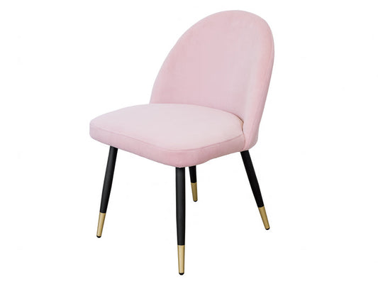 Velvet Makeup Vanity Chair - Pink