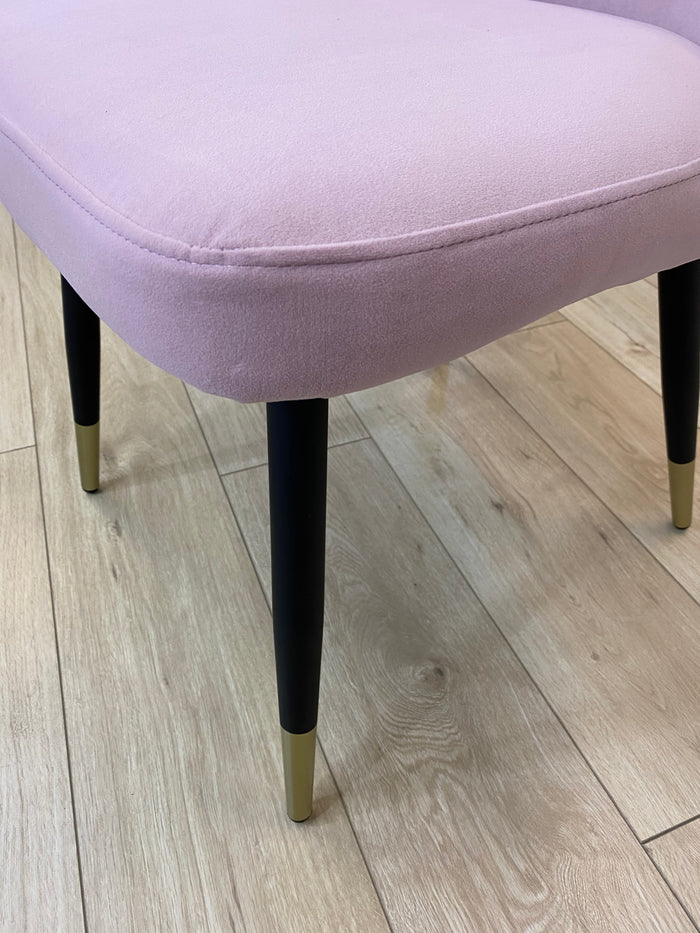 Velvet Makeup Vanity Chair - Pink
