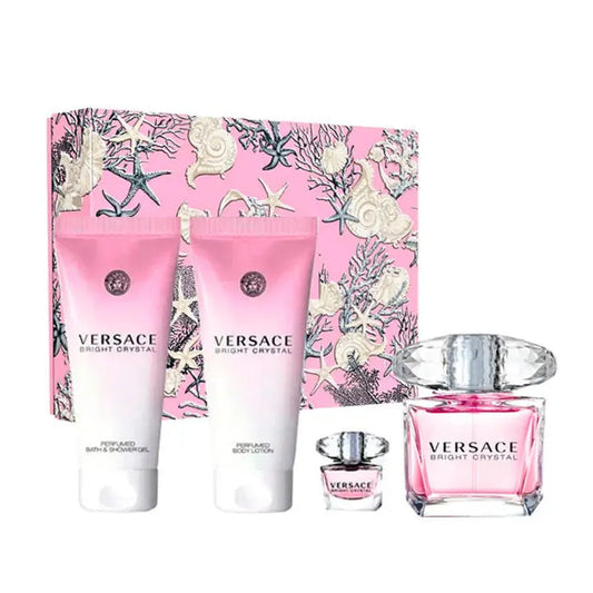 versace bright crystal edt 90ml 5ml bl 100ml sg 100ml set for women