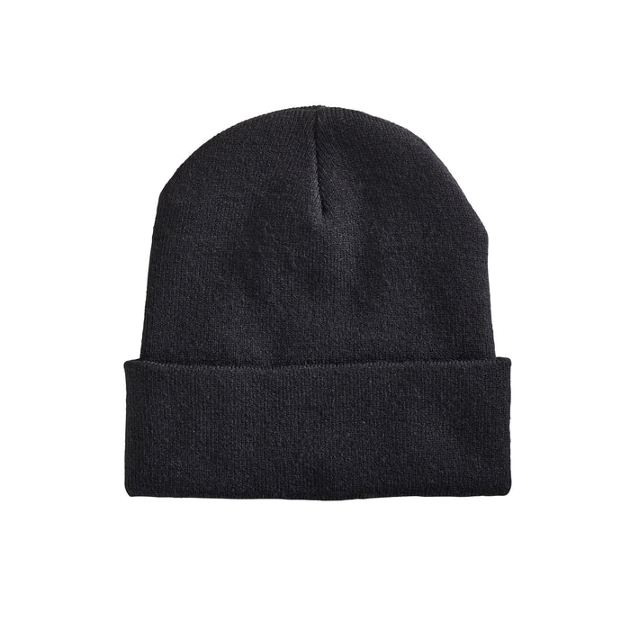 Black back of the Leatherman Vintage Knit Beanie with no decal