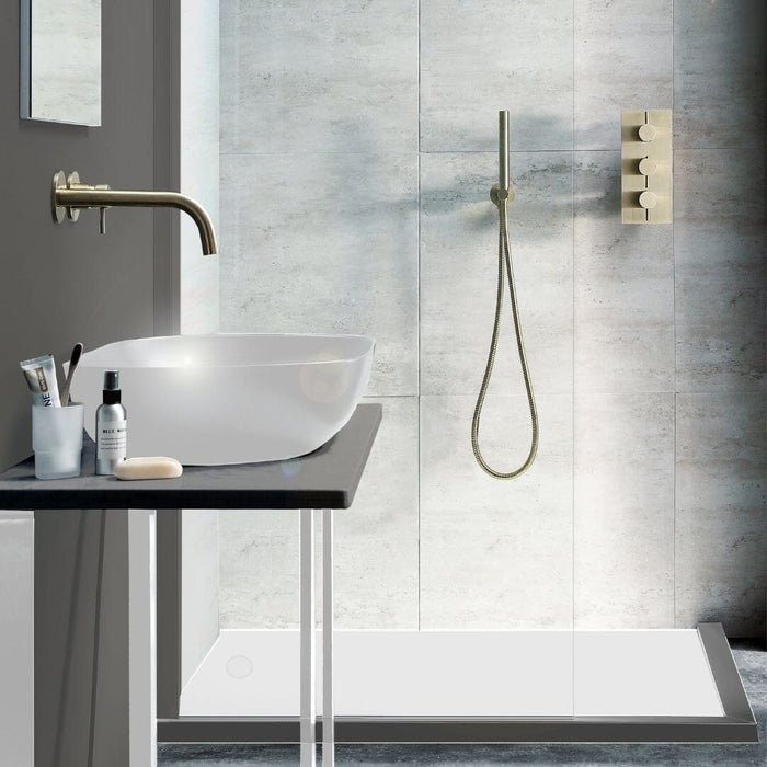 VOS Hose & Hand Shower - Brushed Brass Showers JTP