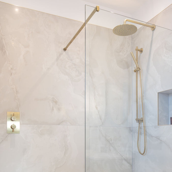 VOS Shower Arm 40cm - Brushed Brass Shower Parts JTP