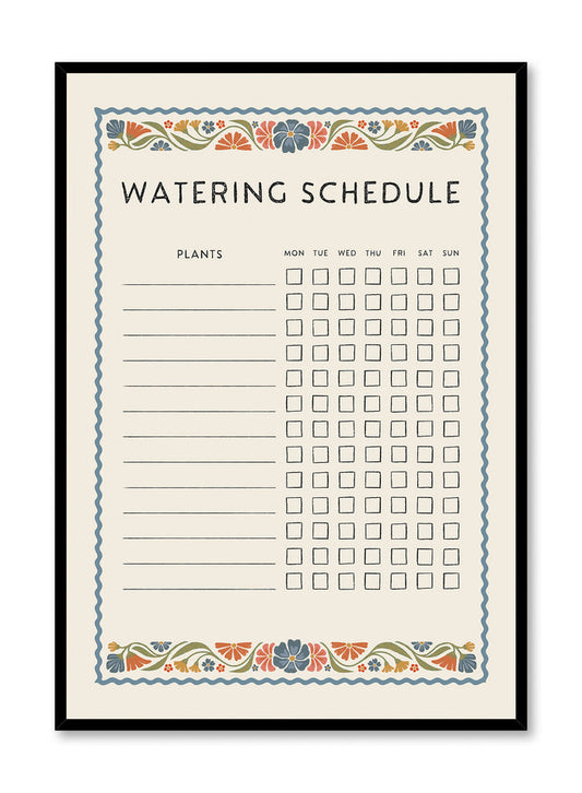 Watering Chart with a Purpose, Planner