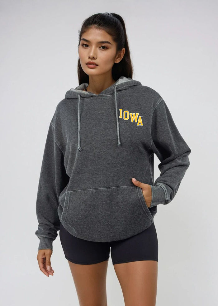 Women's Burnout Iowa Front Back Everybody Hoodie
