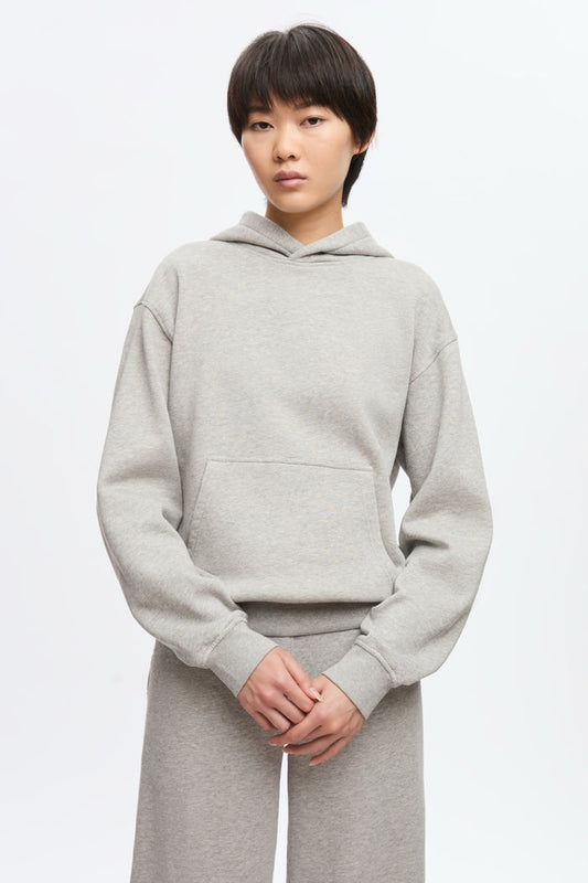 Women's Essential Hoodie in Heather Grey