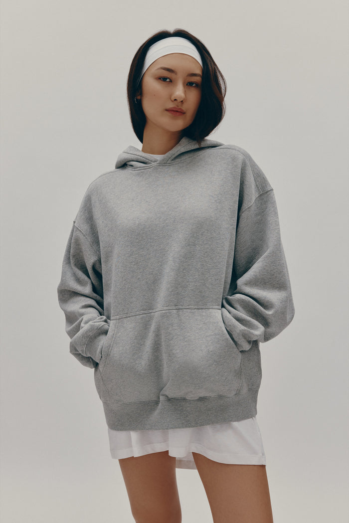 Women's Essential Hoodie in Heather Grey